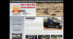 Desktop Screenshot of eastbaystumpremoval.com